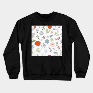 Elegance Seamless pattern with flowers, vector floral illustration in vintage style Crewneck Sweatshirt